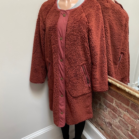 ANTHROPOLOGIE| reversible coat | m - Picture 2 of 16